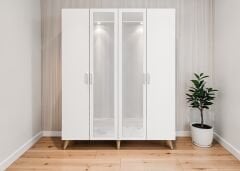 Açelya Portmanto Vestiyer Ayakkabılık Çam Beyaz-Ücretsiz Kurulum M2