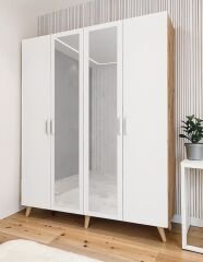 Açelya Portmanto Vestiyer Ayakkabılık Çam Beyaz-Ücretsiz Kurulum M2