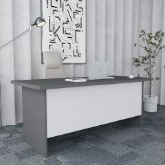 Plus 4'lü Ofis Takımı Ücretsiz Kurulum Model 7 Füme Beyaz