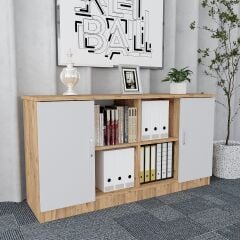 Cruz 3'lü Ofis Takımı Ücretsiz Kurulum Model 8 Çam Beyaz