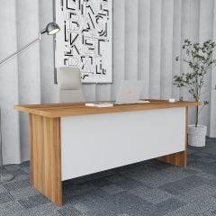 Asil 3'lü Ofis Takımı Ücretsiz Kurulum Model 9 Ceviz Beyaz