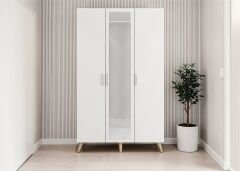 Açelya Portmanto Vestiyer Ayakkabılık Meşe Beyaz-Ücretsiz Kurulum M4