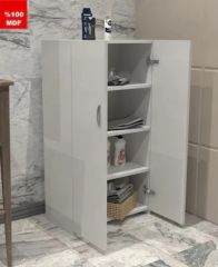 Nisa Tamamı MDF Çok Amaçlı 4 Bölmeli Mutfak BANYO Dolap Kitaplık