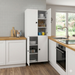 Venüs Tamamı MDF 6 Raflı Çok Amaçlı Mutfak Banyo Dolabı 60 cm