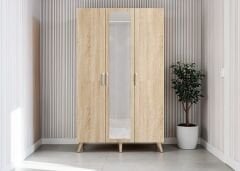 Açelya Portmanto Vestiyer Ayakkabılık Meşe-Ücretsiz Kurulum M4