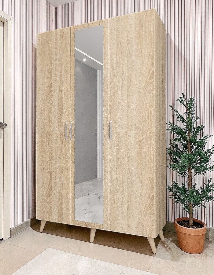 Açelya Portmanto Vestiyer Ayakkabılık Meşe-Ücretsiz Kurulum M4