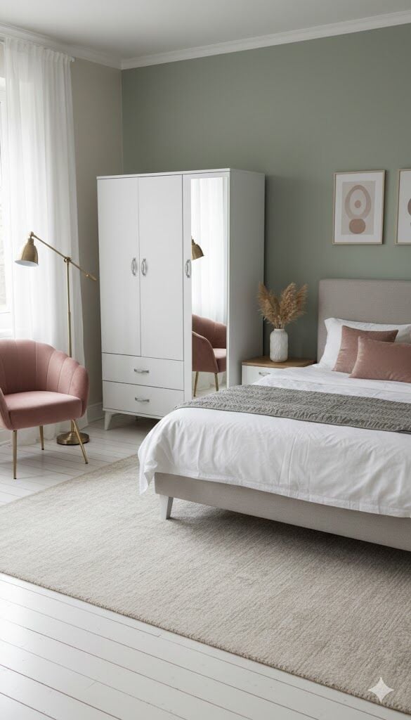 Duru 3 Kapaklı Dolap Gardırop Ücretsiz Kurulum Beyaz M3