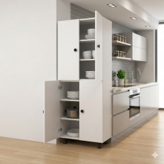 Vega Tamamı MDF 6 Raflı Çok Amaçlı Mutfak Banyo Dolabı 60 cm