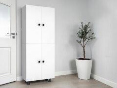 Asos Tamamı Mdf 6 Raflı Çok Amaçlı Mutfak Banyo Ayakkabılık Dolap 50 CM