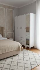 Koru 4 Kapaklı Dolap Gardırop Ücretsiz Kurulum Beyaz M3