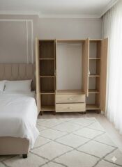 Koru 4 Kapaklı Dolap Gardırop Ücretsiz Kurulum Meşe M1