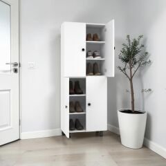 Panta %100 Mdf 6 Raflı Çok Amaçlı Mutfak Banyo Ayakkabılık Dolap 50 CM