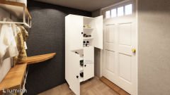 Panta %100 Mdf 6 Raflı Çok Amaçlı Mutfak Banyo Ayakkabılık Dolap 50 CM