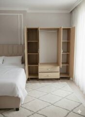 Koru 4 Kapaklı Dolap Gardırop Ücretsiz Kurulum Meşe M3