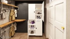 Panta %100 Mdf 6 Raflı Çok Amaçlı Mutfak Banyo Ayakkabılık Dolap - 60 CM