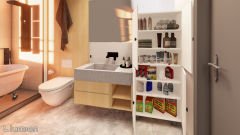 Firan %100 Mdf 6 Raflı Çok Amaçlı Mutfak Banyo Ayakkabılık Dolabı 60 cm