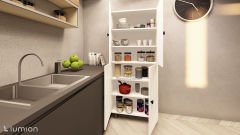 Bern %100 Mdf 6 Raflı Çok Amaçlı Mutfak Banyo Ayakkabılık Dolabı - 60 CM