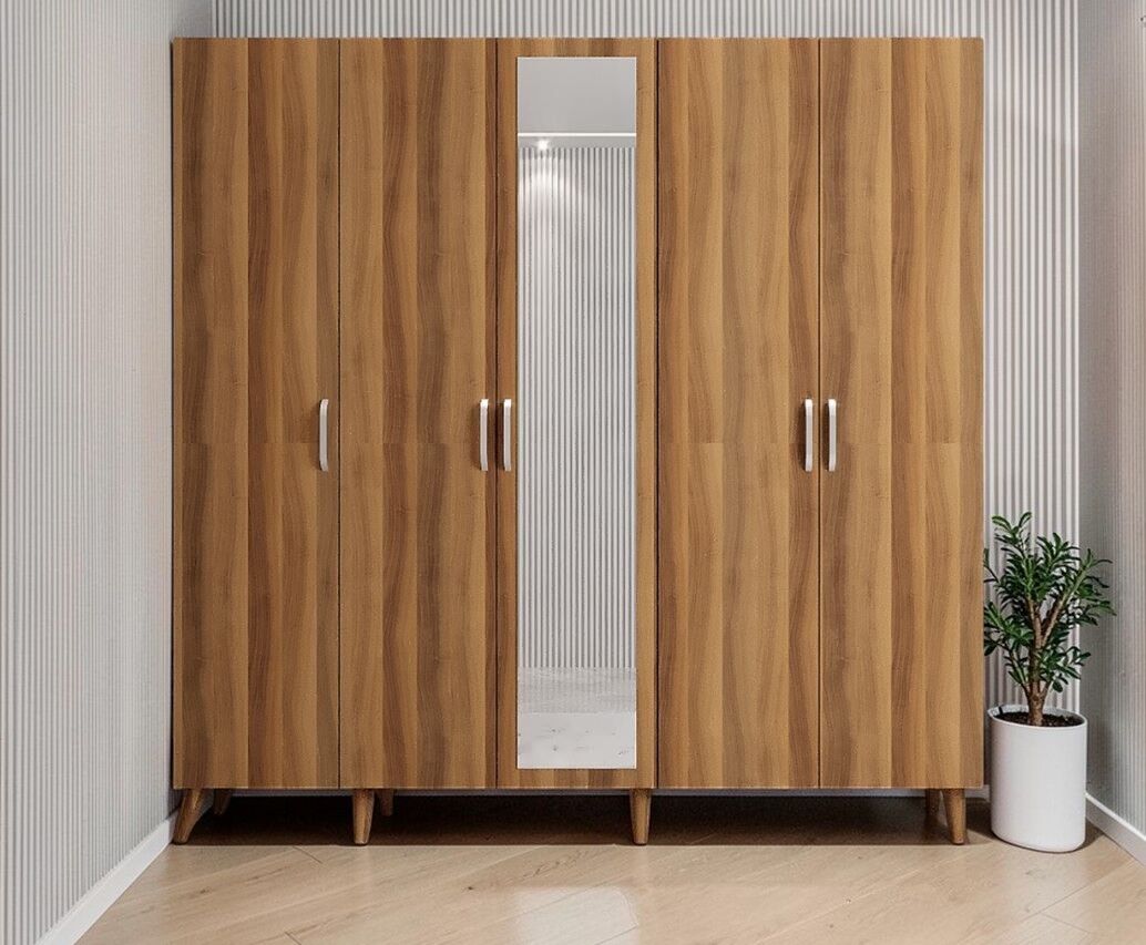 Açelya Portmanto Vestiyer Ceviz - Montaj Dahil M12