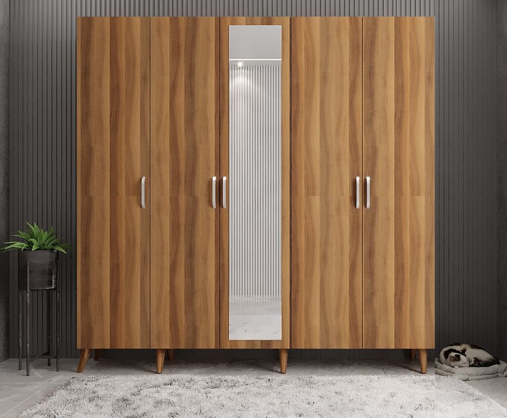 Açelya Portmanto Vestiyer Ceviz - Montaj Dahil M12