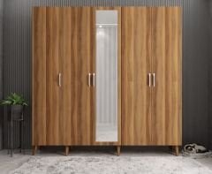 Açelya Portmanto Vestiyer Ceviz - Montaj Dahil M12