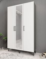 Açelya Portmanto Vestiyer Füme Beyaz - Ücretsiz Kurulum M4