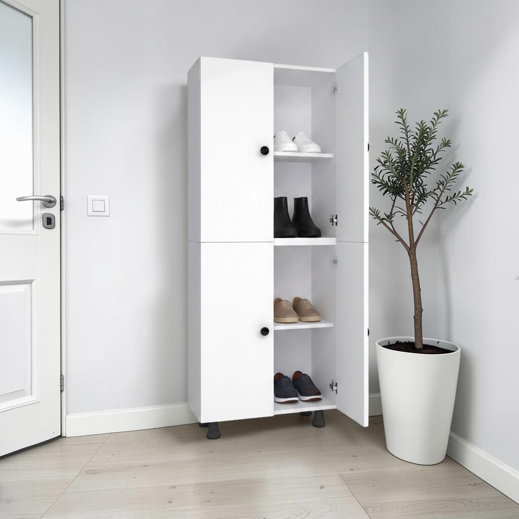 Sarvel Mdf 4 Raflı Çok Amaçlı Mutfak Banyo Ayakkabılık Dolap 50cm