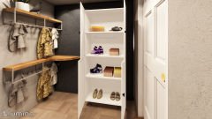 Sarvel Mdf 4 Raflı Çok Amaçlı Mutfak Banyo Ayakkabılık Dolap 50cm