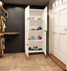 Faro Mdf 4 Raflı Çok Amaçlı Mutfak Banyo Ayakkabılık Dolap 50cm