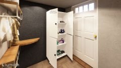 Faro Mdf 4 Raflı Çok Amaçlı Mutfak Banyo Ayakkabılık Dolap 50cm