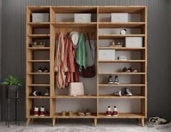 Açelya Portmanto Vestiyer Çam - Montaj Dahil M12