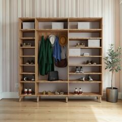 Açelya Portmanto Vestiyer Çam - Montaj Dahil M12