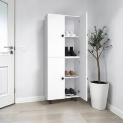 Sarvel Mdf 4 Raflı Çok Amaçlı Mutfak Banyo Ayakkabılık Dolap 60cm