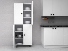 Faro Mdf 4 Raflı Çok Amaçlı Mutfak Banyo Ayakkabılık Dolap 60cm