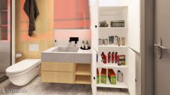 Mut Mdf 4 Raflı Çok Amaçlı Mutfak Banyo Ayakkabılık Dolap 60cm