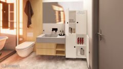 Mut Mdf 4 Raflı Çok Amaçlı Mutfak Banyo Ayakkabılık Dolap 60cm