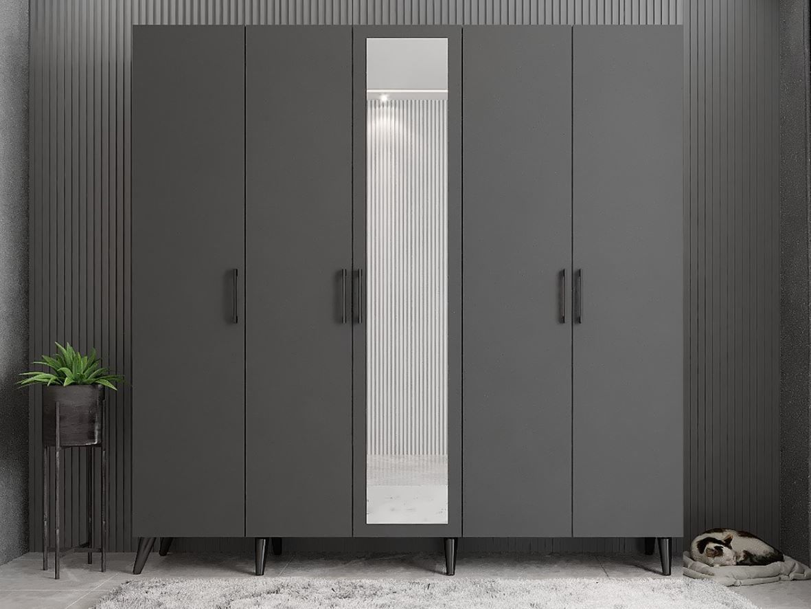 Açelya Portmanto Vestiyer Füme - Montaj Dahil M12