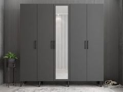 Açelya Portmanto Vestiyer Füme - Montaj Dahil M12