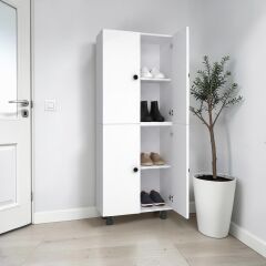 Sarvel Mdf 4 Raflı Çok Amaçlı Mutfak Banyo Ayakkabılık Dolap 70cm