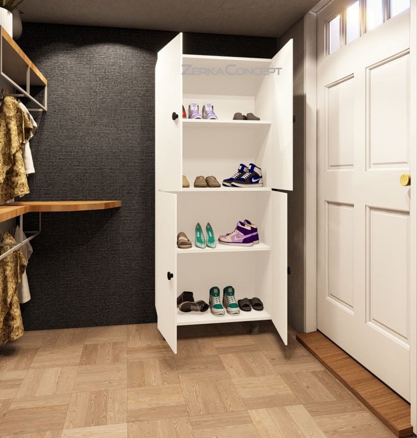 Faro Mdf 4 Raflı Çok Amaçlı Mutfak Banyo Ayakkabılık Dolap 70cm