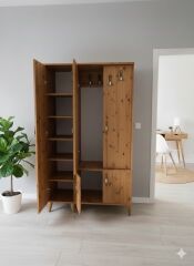 Belin 3 Kapaklı Portmanto Vestiyer Ayakkabılık Dolap Ücretsiz Kurulum Çam M1