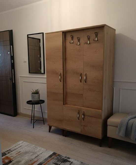 Belin 3 Kapaklı Portmanto Vestiyer Ayakkabılık Dolap Ücretsiz Kurulum Çam M1