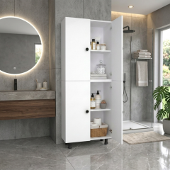 Mut Mdf 4 Raflı Çok Amaçlı Mutfak Banyo Ayakkabılık Dolap 70cm