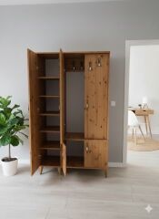 Belin 3 Kapaklı Portmanto Vestiyer Ayakkabılık Dolap Ücretsiz Kurulum Çam M2