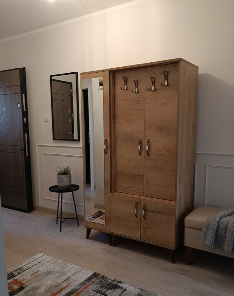 Belin 3 Kapaklı Portmanto Vestiyer Ayakkabılık Dolap Ücretsiz Kurulum Çam M2