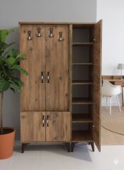 Belin 3 Kapaklı Portmanto Vestiyer Ayakkabılık Dolap Ücretsiz Kurulum Çam M3