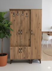 Belin 3 Kapaklı Portmanto Vestiyer Ayakkabılık Dolap Ücretsiz Kurulum Çam M3