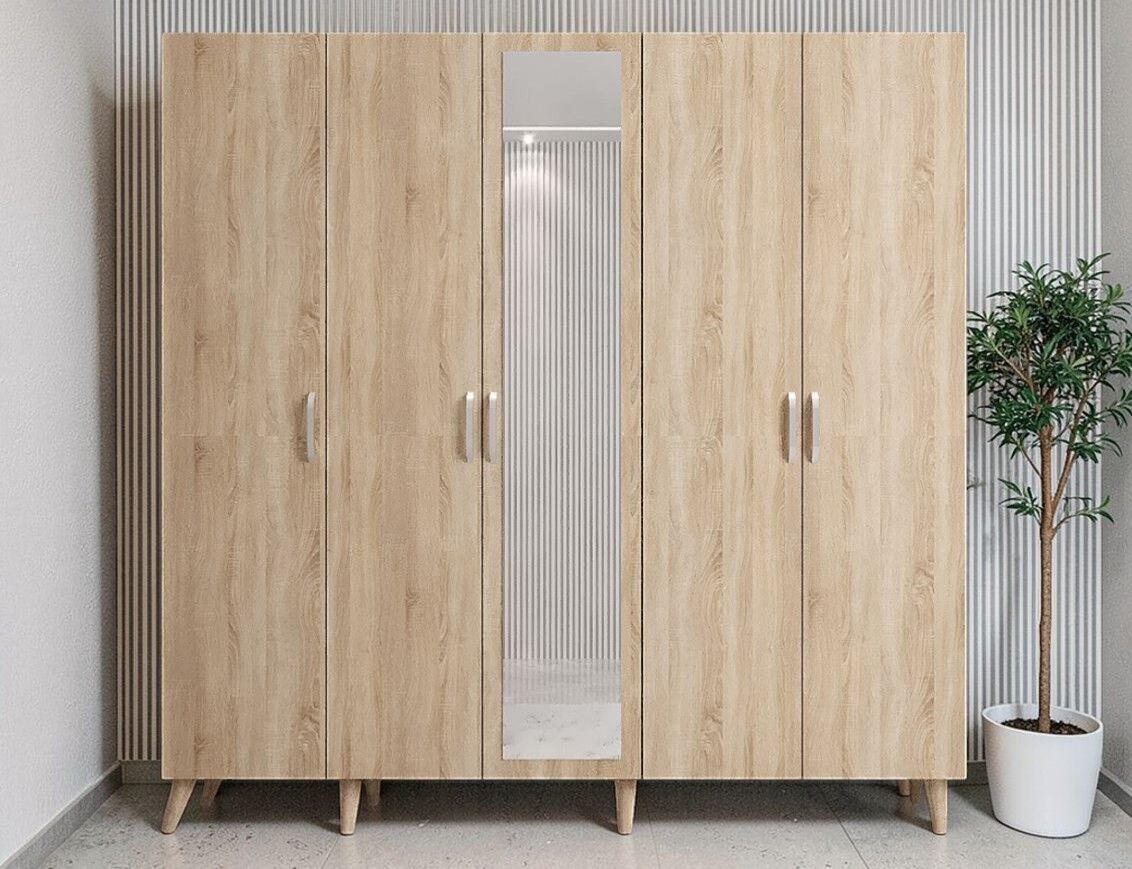 Açelya Portmanto Vestiyer Meşe - Montaj Dahil M12