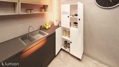Valentu Mdf 4 Raflı Çok Amaçlı Mutfak Banyo Ayakkabılık Dolap 70 CM