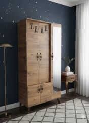 Belin 3 Kapaklı Portmanto Vestiyer Ayakkabılık Dolap Ücretsiz Kurulum Çam M4