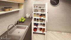 Mona Çok Amaçlı Mutfak Banyo Ayakkabılık Dolabı 180 Cm 6 Bölmeli
